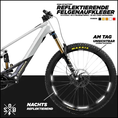 Reflektierende Felgenaufkleber